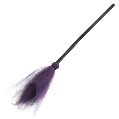 Vaguelly Halloween Hexenkostüm Besen Für Erwachsene Spielzeug Aus Kunststoffgaze Partyzubehör Zufällige Farbe Vaguelly Halloween Hexenkostüm Besen Für Erwachsene Spielzeug Aus Kunststoffgaze Partyzubehör Zufällige Farbe von Vaguelly