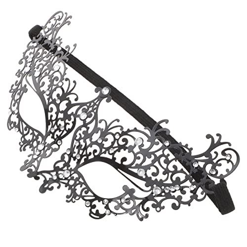 Vaguelly Halloween Metall Halbgesichtsmaske Damen Leichte Sichere Party Maske für Halloween Cosplay und Kostüm Bequeme Dekorative Eisernes für Karneval und Rollenspiel von Vaguelly