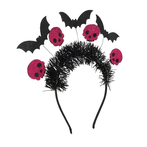 Vaguelly Halloween Schädel Kopfhaarreif mit Fledermaus Design Gruseliges Cosplay Haarreif Kostümzubehör für Halloween Karneval Partys und Themenhochzeiten Bequem und Auffällig Vaguelly Halloween Schädel Kopfhaarreif mit Fledermaus Design Gruseliges Cosplay Haarreif Kostümzubehör für Halloween Karneval Partys und Themenhochzeiten Bequem und Auffällig von Vaguelly