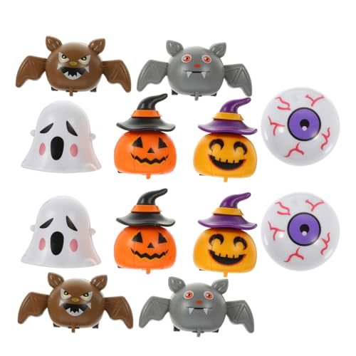 Vaguelly Halloween Spielzeugautos Rückziehfahrzeuge Mit Kürbis Geist Und Fledermaus Motiven Ideal Für Halloween Deko Und Kleine Strapazierfähiges Material von Vaguelly