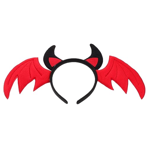 Vaguelly Halloween Stirnband Fledermausohren und Flügel Haarreif für Mädchen Leichtes Langlebiges Stoffmaterial für Kostüm Cosplay und Themenpartys von Vaguelly