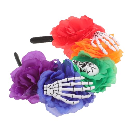 Vaguelly Halloween Stirnband für Erwachsene Farbenfroher Haarschmuck Einfach zu Tragen Vielseitig für Party Karneval Cosplay Perfektes Halloween Kostüm Zubehör von Vaguelly
