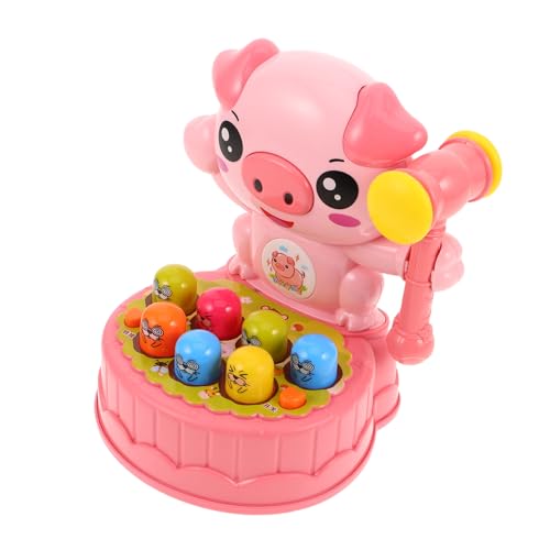 Vaguelly Hammerspiel mit Niedlichem Schweinchen Interaktives Lernspielzeug für Kleinkinder Fördert Sensorische Entwicklung Hand-Auge-koordination und Motorische Fähigkeiten Buntes Vaguelly Hammerspiel mit Niedlichem Schweinchen Interaktives Lernspielzeug für Kleinkinder Fördert Sensorische Entwicklung Hand-Auge-koordination und Motorische Fähigkeiten Buntes von Vaguelly