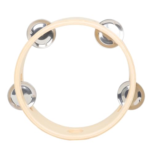 Vaguelly Handglocke Tamburin für Musikalisches Rhythmus Instrument für Frühkindliche Bildung und Kreative Entwicklung Natürlichem Holzton Vaguelly Handglocke Tamburin für Musikalisches Rhythmus Instrument für Frühkindliche Bildung und Kreative Entwicklung Natürlichem Holzton von Vaguelly