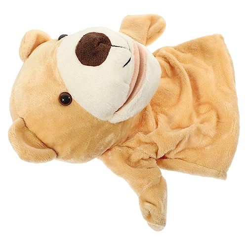 Vaguelly Handpuppe Früherziehung Dekorative Tierpuppe Dekoratives Handspielzeug Fingerpuppen Tierspielzeug Zum Geschichtenerzählen Cartoon-handpuppen Tierpuppen Light Brown Plüsch von Vaguelly