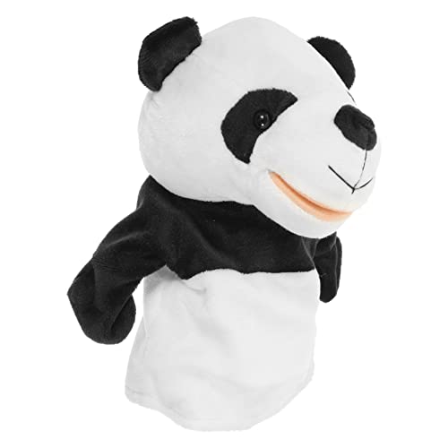 Vaguelly Handpuppe Früherziehung Panda-Marionette Handpuppen für -Handpuppen interaktives Puppen Cartoon-Tiere-Marionette Panda-Plüsch-Handpuppe von Vaguelly