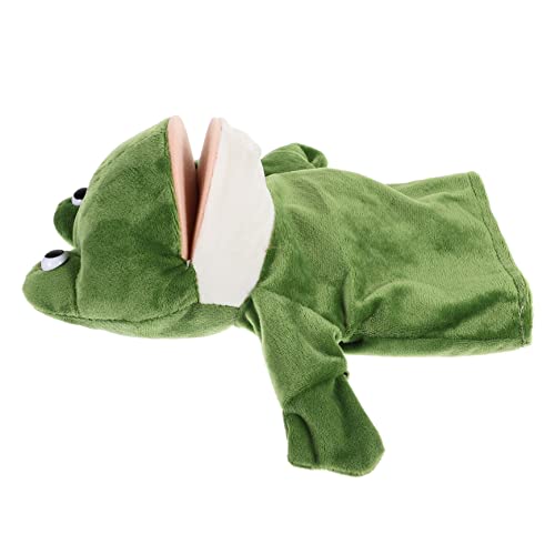 Vaguelly Handpuppe Früherziehung interaktives Puppen kindertagsgeschenk zabawki stymulujące rozwój Lernspielzeug Cartoon-Puppen Handpuppen für Plüsch Green von Vaguelly