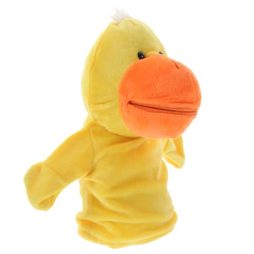 Vaguelly Handpuppe Gelbe Ente üschspielzeug Für Lernspielzeug Für Geschichtenerzählen Und Pädagogisches Weiche Tierfigur Für Jungen Und ädchen von Vaguelly