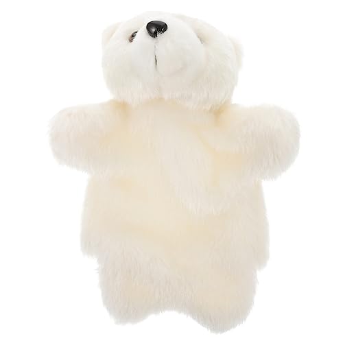 Vaguelly Handpuppe Plüschtiere Kaninchen Gerät Abstandsperlen gefülltes Stirnband Feendekoration Miniatur Auto beschwertes Kuscheltier Hand Puppet Geschenkidee Soft Toy Educational Toys von Vaguelly