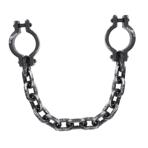 Vaguelly Handschellen Requisiten Halloween Requisiten Handgelenk Schwarz von Vaguelly