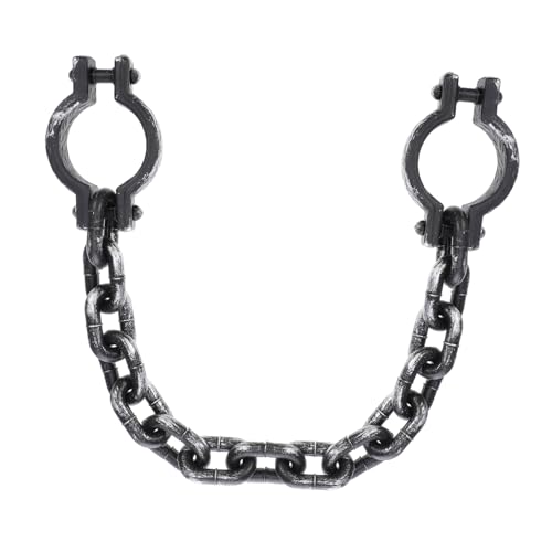Vaguelly Handschellen Requisiten Halloween -Requisiten Handgelenksfesseln Schwarz von Vaguelly