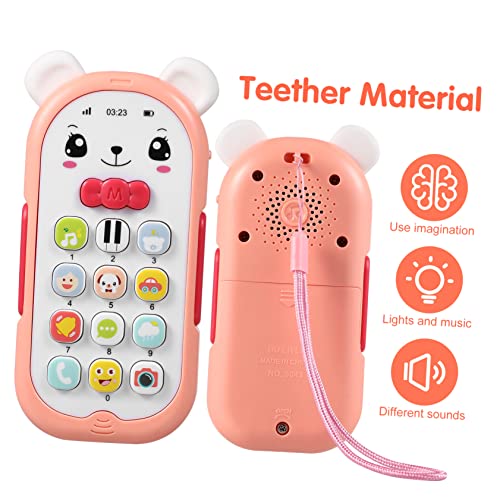 Vaguelly Handyspielzeug für Instrumente Trommel Kleinkinder Handy Teething Toys Babyphone 6 bis 12 Monate Telefonspielzeug für Abs Rosa Vaguelly Handyspielzeug für Instrumente Trommel Kleinkinder Handy Teething Toys Babyphone 6 bis 12 Monate Telefonspielzeug für Abs Rosa von Vaguelly