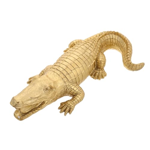 Vaguelly Realistische Alligator-Figur Aus Kunstharz Für Jungen Und Mädchen Gartenstatue Dekoration Für Den Außenbereich Mini-reptil-Spielzeug Für Den Tischaufsatz Im Hof von Vaguelly