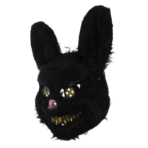 Vaguelly Hase Cosplay Maske Halloween Tierförmige Maske Maskerade Kaninchenförmige Maske von Vaguelly
