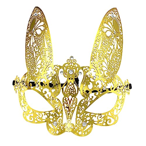 Vaguelly Glamouröse Maske Für Maskerade Halbmaske Funkelnde Metalldetails Für Halloween Und Party von Vaguelly