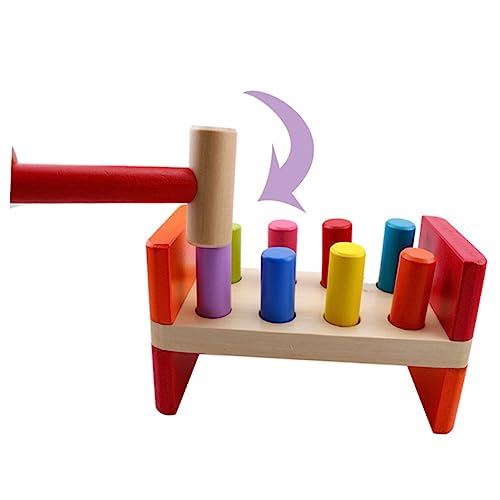 Vaguelly Holz Klopfbank Spielzeug Für Kleinkinder Pädagogisches Holzspielzeug Hand-Augen-koordination Und Feinmotorik Bunte Nägel Für Frühes Lernen Vaguelly Holz Klopfbank Spielzeug Für Kleinkinder Pädagogisches Holzspielzeug Hand-Augen-koordination Und Feinmotorik Bunte Nägel Für Frühes Lernen von Vaguelly