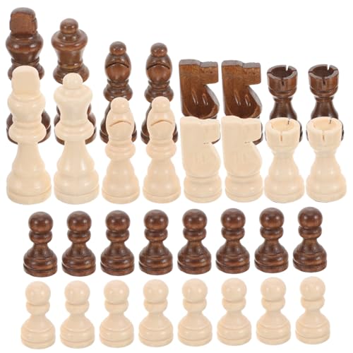 Vaguelly Holz Schachfiguren International Schach Zubehör Kompaktes Leichtes Schachspiel Ersatzteile für Brettspiel und Denkvermögen Vaguelly Holz Schachfiguren International Schach Zubehör Kompaktes Leichtes Schachspiel Ersatzteile für Brettspiel und Denkvermögen von Vaguelly
