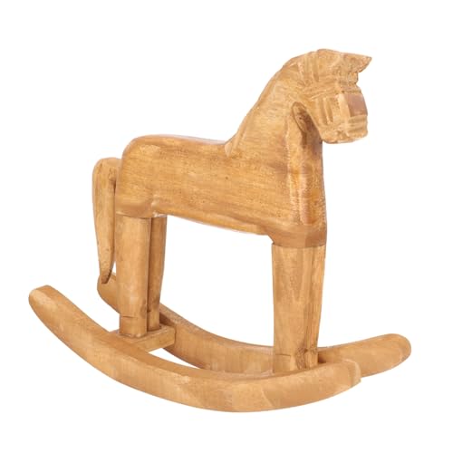 Vaguelly Holz Schaukelpferd Handgefertigte Holzkunst Deko Ornament Für Haushalt Und Kinderzimmer Vaguelly Holz Schaukelpferd Handgefertigte Holzkunst Deko Ornament Für Haushalt Und Kinderzimmer von Vaguelly