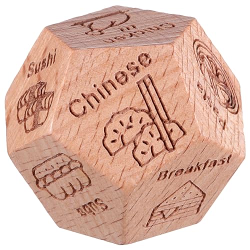 Vaguelly Holz Würfel für Essensentscheidungen Seitiger Food Dice für Dinner Spiele Langlebig Handgefertigt aus Hochwertigem Buchsbaum Klare Buchstaben für Einfache Nutzung Vaguelly Holz Würfel für Essensentscheidungen Seitiger Food Dice für Dinner Spiele Langlebig Handgefertigt aus Hochwertigem Buchsbaum Klare Buchstaben für Einfache Nutzung von Vaguelly