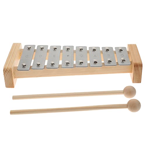 Vaguelly Holz Xylophon für Percussion Instrument mit Klaren Klängen Fördert Rhythmus und Motorische Fähigkeiten Lernspielzeug für Vorschulkinder von Vaguelly