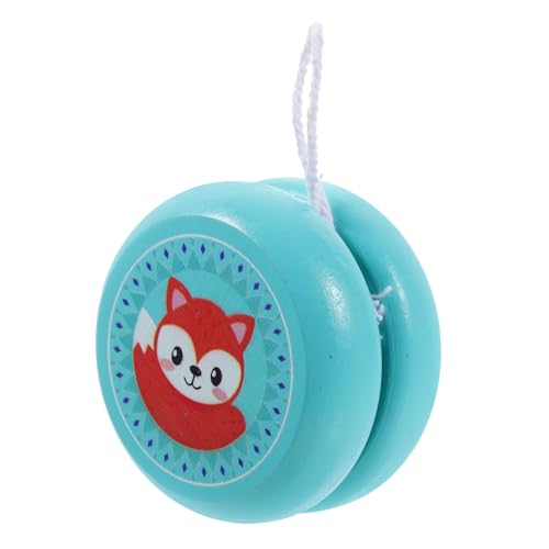 Vaguelly Holz Yoyo für Pädagogisches Holzspielzeug Grünes Cartoon Yoyo für Jungen und Mädchen Fördert Geschicklichkeit und Soziale Interaktion für Outdoor Aktivitäten und Kreative Spiele von Vaguelly