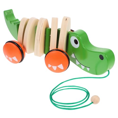 Vaguelly Holz Ziehspielzeug Tierform Wackelndes Autos für Fördert Motorik und Kreativität für Kleinkinder von Vaguelly