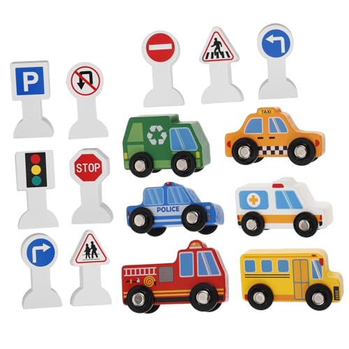Vaguelly Holzfahrzeuge Und Verkehrsschilder Set Für Bauspaß Mit 9 Verkehrszeichen Ideales Für Kleine Bauarbeiter Kognitive Entwicklung Durch Holzspielzeug Und Sicher Vaguelly Holzfahrzeuge Und Verkehrsschilder Set Für Bauspaß Mit 9 Verkehrszeichen Ideales Für Kleine Bauarbeiter Kognitive Entwicklung Durch Holzspielzeug Und Sicher von Vaguelly