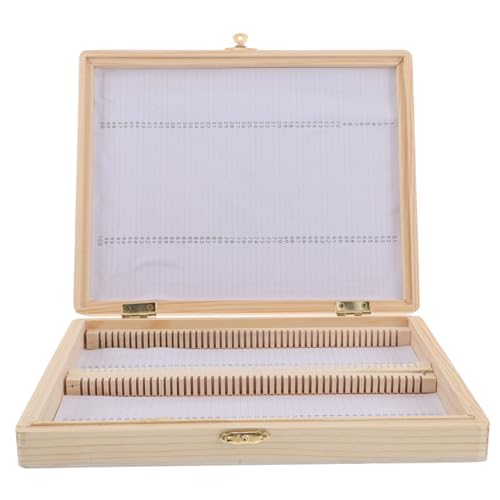 Vaguelly Holzmikroskop -Schieber Halter Unterricht Probenhalter Mikroskop -schleifspeicher Hülle Mikroskop -zubehör Für Kinder Holzglasglas -Schieber Speicherbox Vaguelly Holzmikroskop -Schieber Halter Unterricht Probenhalter Mikroskop -schleifspeicher Hülle Mikroskop -zubehör Für Kinder Holzglasglas -Schieber Speicherbox von Vaguelly