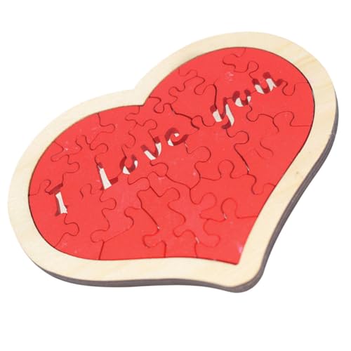 Vaguelly Holzpuzzle Herzform für DIY Puzzle für Frühe Bildung zu Valentinstag Hochzeit oder Geburtstag von Vaguelly