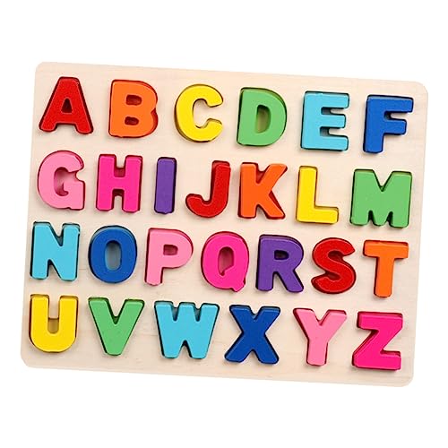 Vaguelly Holzpuzzle für Bunte Zahlen und Buchstabenpuzzles Zahlen mit Rechenzeichen Pädagogisches Lernspielzeug Feinmotorik und Mathematischem Verständnis von Vaguelly