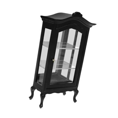 Vaguelly Holzregal mit Gewölbtem Oberteil Stilvoller und Minimalistischer Aufbewahrungsschrank für Puppenstuben Robuste und Elegante Dekoration von Vaguelly