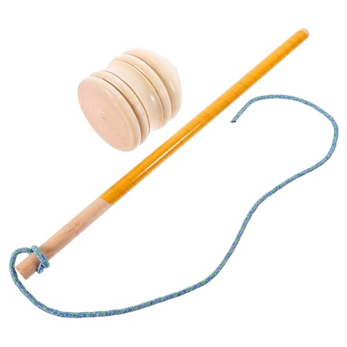 Vaguelly 10 cm Großes Gyroskop-Spielzeug Aus Holz Für Kinder Vintage-holzkreisel Mit Beigem Sicherem Spielzeug von Vaguelly
