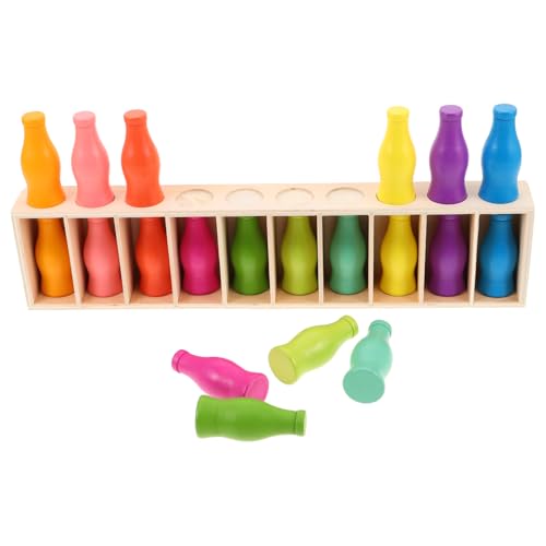 Vaguelly Holzspielzeug Farbzuordnung und Sortierspiel für Vorschulkinder Sensorisches Lernspiel Realistische Flaschenform Fördert Feinmotorik Teamwork Geeignet für Familie und Kindergarten Vaguelly Holzspielzeug Farbzuordnung und Sortierspiel für Vorschulkinder Sensorisches Lernspiel Realistische Flaschenform Fördert Feinmotorik Teamwork Geeignet für Familie und Kindergarten von Vaguelly