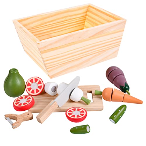 Vaguelly Holzspielzeug Für 1 Set Mit Gemü Schneide Aus Lernspielzeug Für Kreatives Der Kinderküche Ideales Rollenspiel Für Jungen Und ädchen Ab 3 Jahren von Vaguelly