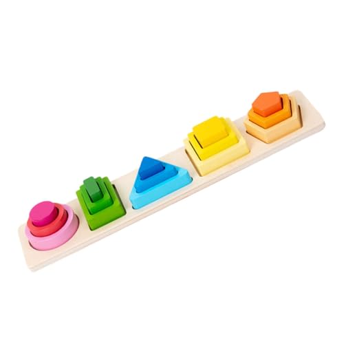 Vaguelly 1 Set Holz-sortierungs-stapelspielzeug Geometrisches Matching-turmbrett Für Kinder Lernspielzeug Form-Matching-lernspielzeug Vaguelly 1 Set Holz-sortierungs-stapelspielzeug Geometrisches Matching-turmbrett Für Kinder Lernspielzeug Form-Matching-lernspielzeug von Vaguelly