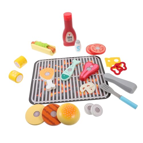 Vaguelly Holzspielzeug Grillset für Realistisches BBQ Kochspielzeug Sicheres Schneidespiel Fördert Feinmotorik und Kreatives Rollenspiel Geeignet für Ab Jahren Vaguelly Holzspielzeug Grillset für Realistisches BBQ Kochspielzeug Sicheres Schneidespiel Fördert Feinmotorik und Kreatives Rollenspiel Geeignet für Ab Jahren von Vaguelly
