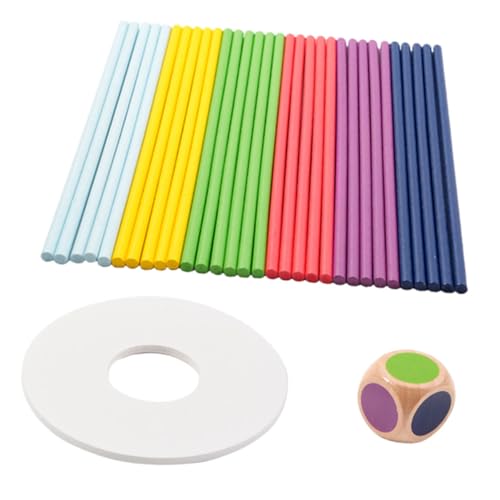 Vaguelly Baby Spielzeug Holzspielzeug Set Mit Balancierstäben 1 Set Pick up Sticks Spiel Für Feinmotorik Und Geschicklichkeit Lernspielzeug Für Jungen Und Ädchen Ab 3 Jahren Feinmotorik Spiele von Vaguelly