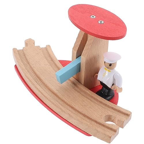 Vaguelly Holzspielzeugzug Zubehör DIY Zubehör für Realistische Bahnhofsplattform für Kreative Spielszenen Sicher und Langlebig für Holzeisenbahn Fördert von Vaguelly