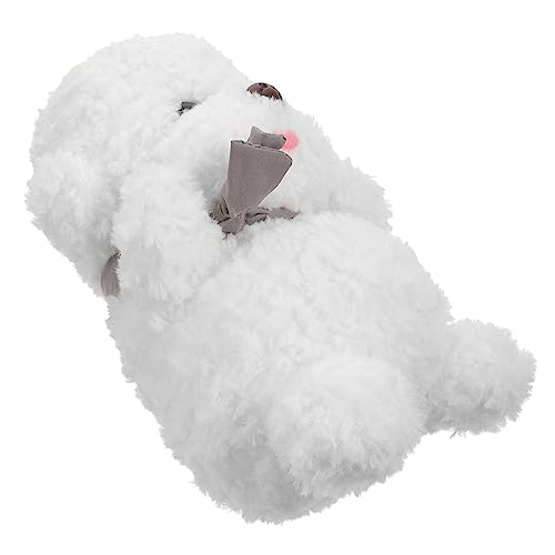 Vaguelly Hundeplüsch Spielzeughund für Realistisches Stofftier Bichon Frise Weiches Plüschtier Begleitspielzeug und für Hundefans von Vaguelly