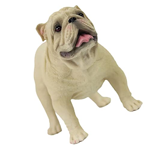 Vaguelly Hundestatue Aus Hochwertigem Material Realistische Hundefigur Für Dekoration Schlafende Bulldogge Im Perfektes Für von Vaguelly