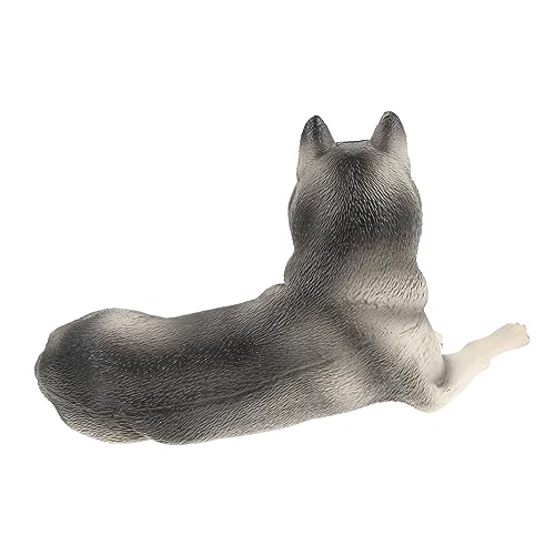 Vaguelly Husky-Modell kleine Hundedekoration kinderzimmerdeko Tierische Schreibtischdekoration Desktop-Hundedekoration realistische Simulationshundefiguren Plastik Grey Vaguelly Husky-Modell kleine Hundedekoration kinderzimmerdeko Tierische Schreibtischdekoration Desktop-Hundedekoration realistische Simulationshundefiguren Plastik Grey von Vaguelly