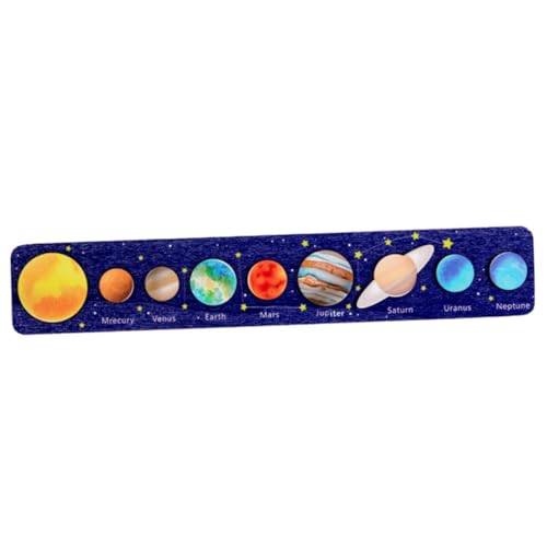 Vaguelly Interaktives Planeten Puzzle für Holzspielzeug Kognitiven Fähigkeiten im Lernspielzeug für Sonnensystem mit Planeten Blau Gelber Hintergrund Vaguelly Interaktives Planeten Puzzle für Holzspielzeug Kognitiven Fähigkeiten im Lernspielzeug für Sonnensystem mit Planeten Blau Gelber Hintergrund von Vaguelly