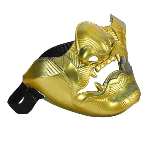 Vaguelly Japanische Cosplay Maske für Halloween Halbtarnung Unisex für Theater und Anime Veranstaltungen Langlebig und Komfortabel Passt Meisten Kopfgrößen von Vaguelly
