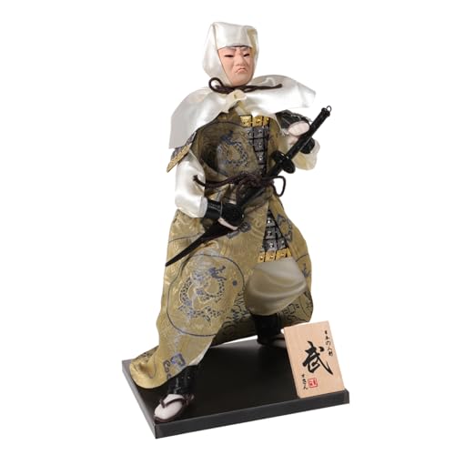 Vaguelly Japanische Puppe Ninja Humanoide Puppe Japanische Wohndekorpuppe (Ninja Jahr 2) 1stk Kimonokleid Kimonos Heimdekoration Prinzessin Einhorn Figuren Karikatur Die Seide von Vaguelly