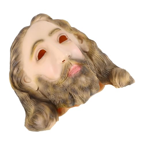 Vaguelly Realistische Jesus-kopfbedeckung für Weihnachtsfeiern Maskerade Cosplay Bequemes Weiches Material. von Vaguelly