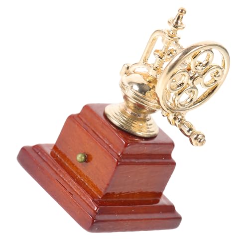 Vaguelly Kaffeemaschinen-Ornamente für kinderspielzeug kaffeevollautomat kaffeekocher Miniatur-Kaffeemaschine-Requisite Kaffeemaschine Zinklegierung Golden von Vaguelly