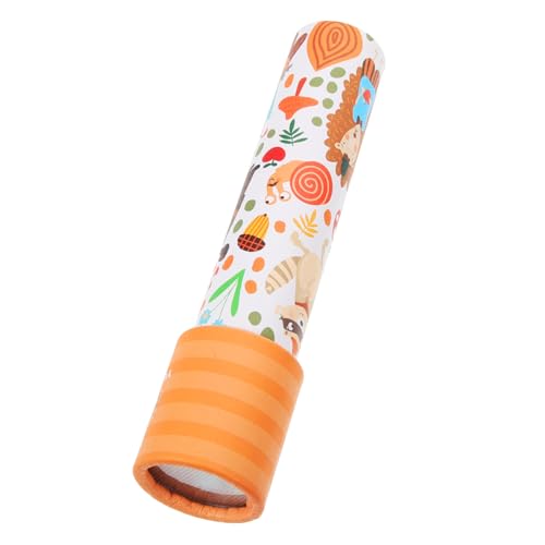 Vaguelly Kaleidoskop Kaleidoscope Toys for hirngespinste zabawki stymulujące rozwój Schwanzwedelnde Aufkleber Perückenständer kleine Spielsachen Bonbonfarbene Ringe Papier von Vaguelly