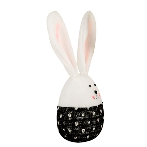 Vaguelly Kaninchen-Osterei-verzierung Hasenornament Aus Ausgestopftem Stoff Kuscheltier Kaninchendekorationen Für Ostern Gefüllter Osterhase Hase Black Plüsch Vaguelly Kaninchen-Osterei-verzierung Hasenornament Aus Ausgestopftem Stoff Kuscheltier Kaninchendekorationen Für Ostern Gefüllter Osterhase Hase Black Plüsch von Vaguelly