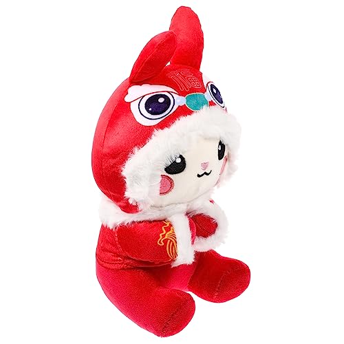 Vaguelly Kaninchen Plüschmaskottchen Großes Lebhaftes für Neujahr Niedliches Dekoratives Kuscheltier für Festtagsgeschenk Vaguelly Kaninchen Plüschmaskottchen Großes Lebhaftes für Neujahr Niedliches Dekoratives Kuscheltier für Festtagsgeschenk von Vaguelly