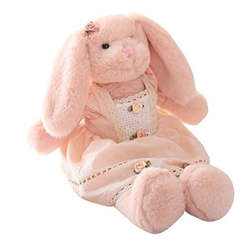 Vaguelly Kaninchen Plüschtier Hase Plüsch Ausgestopfte Tiere Stofftier Für Ausgestopftes Tierspielzeug Ausgestopfter Hase Aus Plüsch Kuscheltiere Rosa Pp Baumwolle von Vaguelly